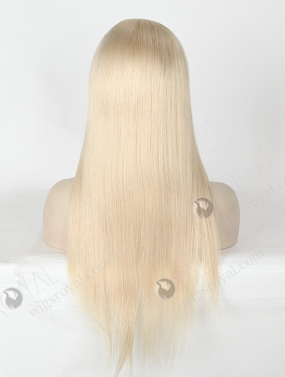 In Stock European Virgin Hair 20" Straight White Color Silk Top Glueless Wig GL-08055-2760