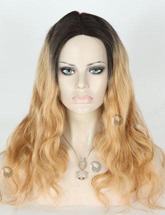 In Stock European Virgin Hair 18" Body Wave T2/27# Color Full Lace Glueless Wig GL-08067