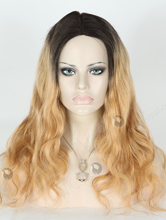 In Stock European Virgin Hair 18" Body Wave T2/27# Color Full Lace Glueless Wig GL-08067-2703