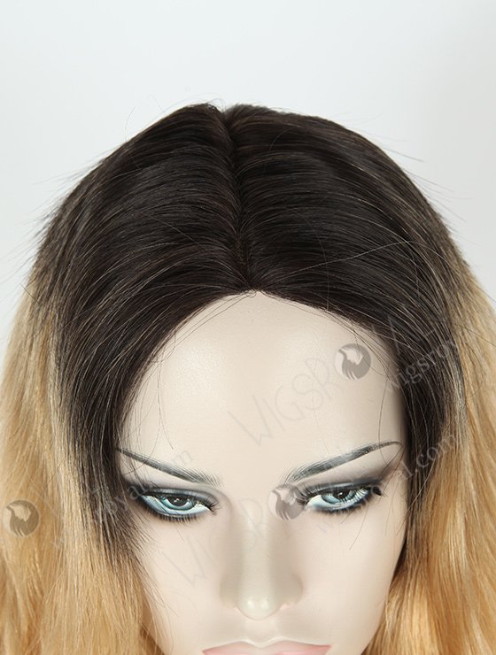 In Stock European Virgin Hair 18" Body Wave T2/27# Color Full Lace Glueless Wig GL-08067-2704