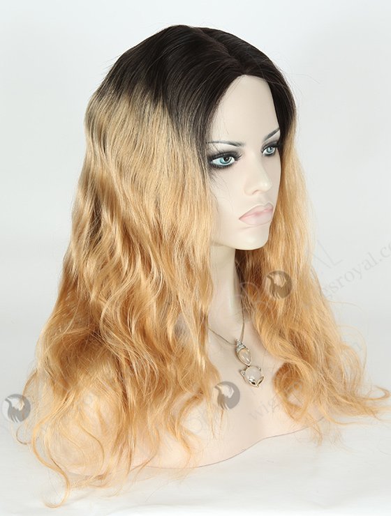 In Stock European Virgin Hair 18" Body Wave T2/27# Color Full Lace Glueless Wig GL-08067-2706