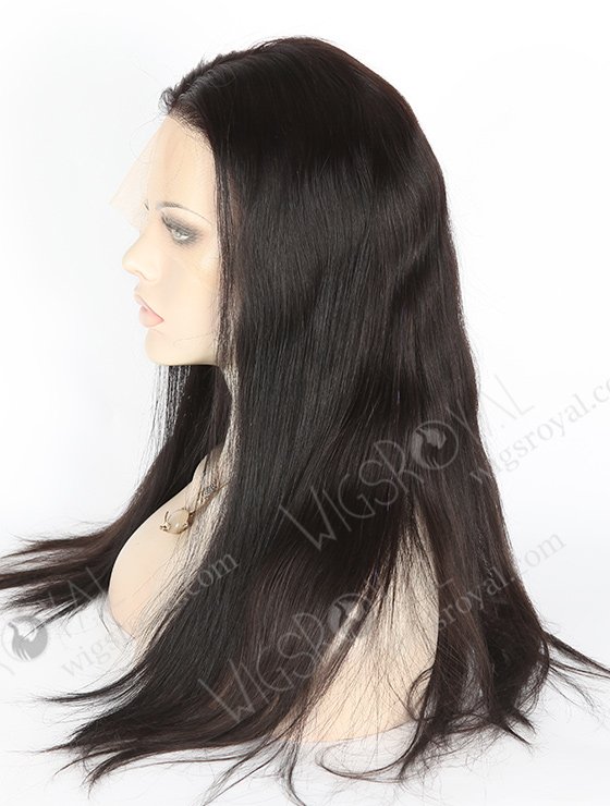 In Stock Indian Remy Hair 18" Straight 1b# Color Lace Front Wig MLF-01001-2472