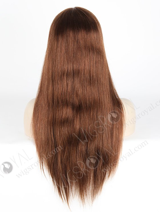 In Stock Indian Remy Hair 18" Straight 4# Color Lace Front Wig MLF-01004-2517