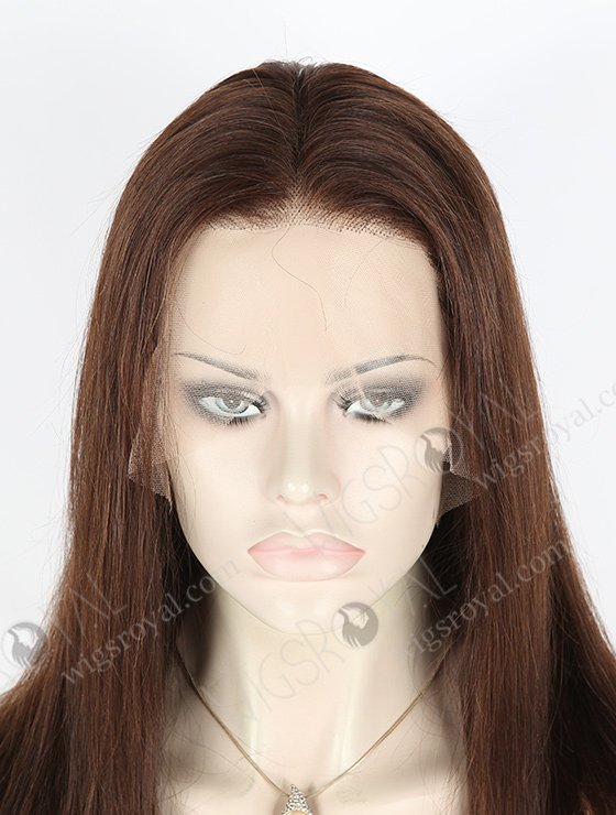 In Stock Indian Remy Hair 16" Straight 2a# Color Lace Front Wig MLF-01003-2494