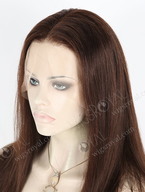 In Stock Indian Remy Hair 16" Straight 2a# Color Lace Front Wig MLF-01003-2496