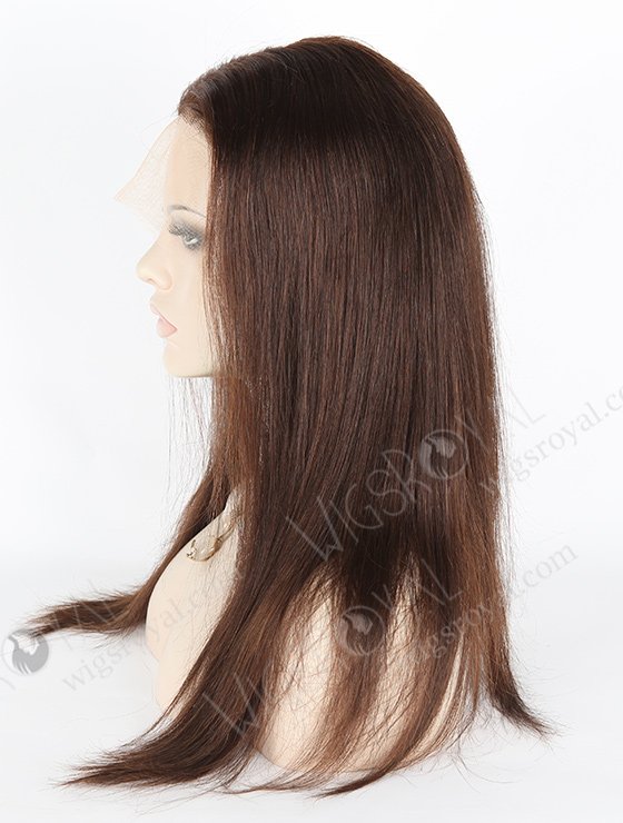 In Stock Indian Remy Hair 16" Straight 2a# Color Lace Front Wig MLF-01003-2497