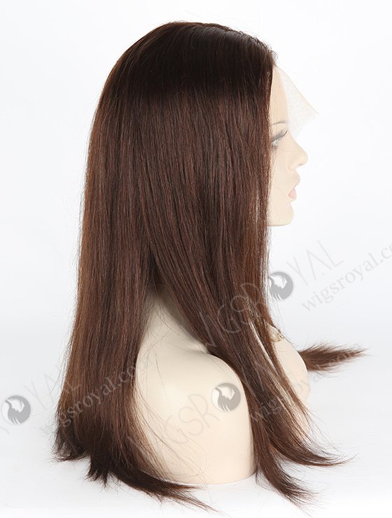 In Stock Indian Remy Hair 16" Straight 2a# Color Lace Front Wig MLF-01003-2498