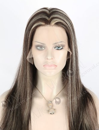 Two Black Mixed With Highlight Color Frontal Wig MLF-01006