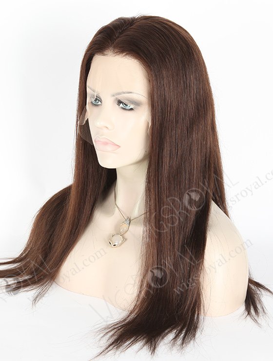 In Stock Indian Remy Hair 18" Straight 2a# Color Lace Front Wig MLF-01002-2479