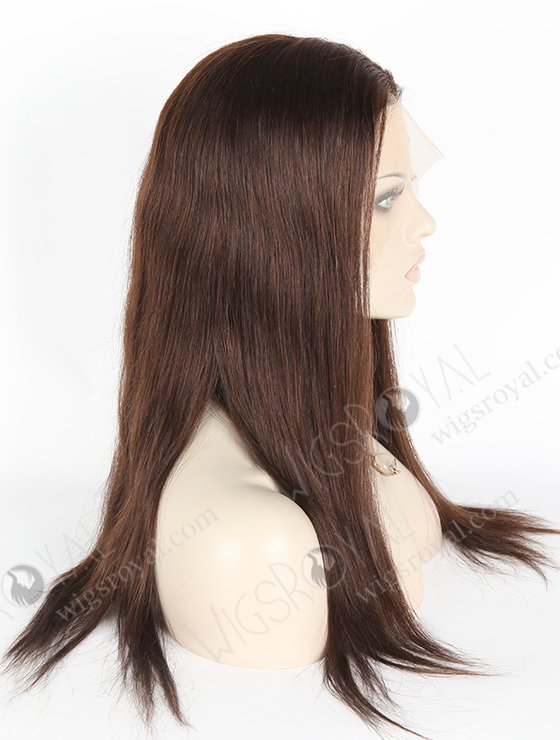 In Stock Indian Remy Hair 18" Straight 2a# Color Lace Front Wig MLF-01002-2481