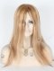In Stock European Virgin Hair 16" Straight 9/18# Evenly Blended with 18# Highlights and White Color Highlights Silk Top Glueless Wig GL-08043