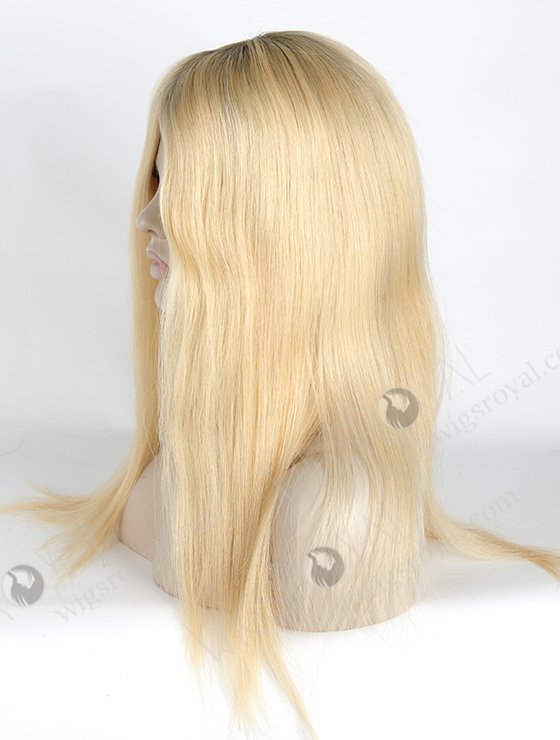 In Stock European Virgin Hair 18" Straight T9/24# Color Silk Top Glueless Wig GL-08011-2832