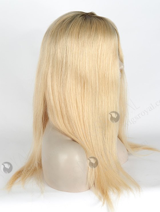 In Stock European Virgin Hair 18" Straight T9/24# Color Silk Top Glueless Wig GL-08011-2835