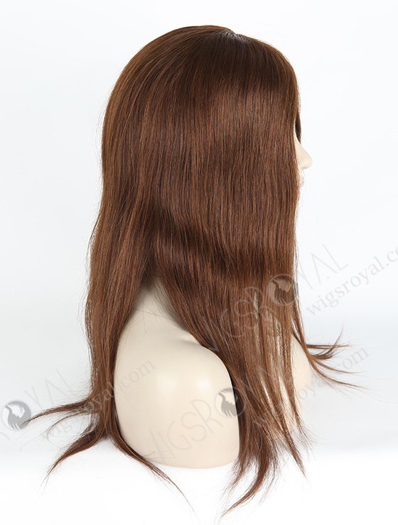 In Stock European Virgin Hair 16" Straight 4# Color Silk Top Glueless Wig GL-08029-2535