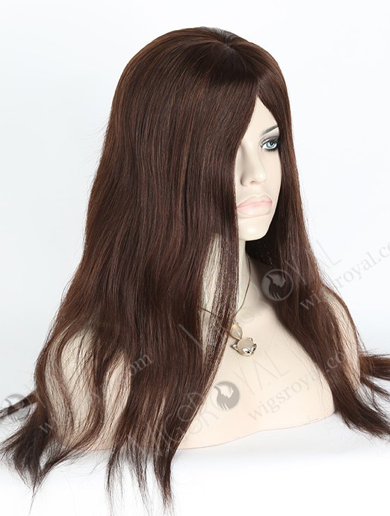 In Stock European Virgin Hair 18" Straight 2/3# Evenly Blended Silk Top Glueless Wig GL-08038-2683
