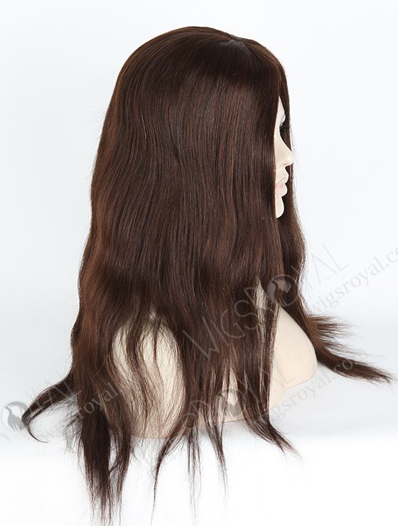 In Stock European Virgin Hair 18" Straight 2/3# Evenly Blended Silk Top Glueless Wig GL-08039-2692