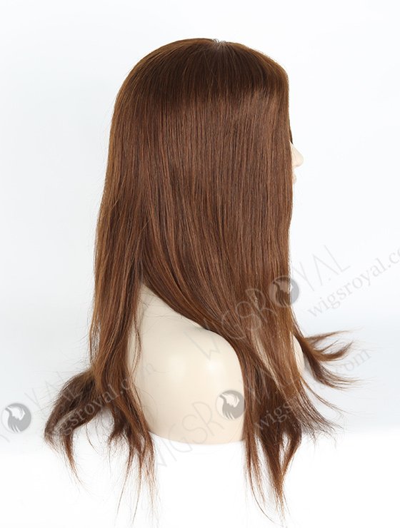 In Stock European Virgin Hair 18" Straight 4# Color Silk Top Glueless Wig GL-08030-2699
