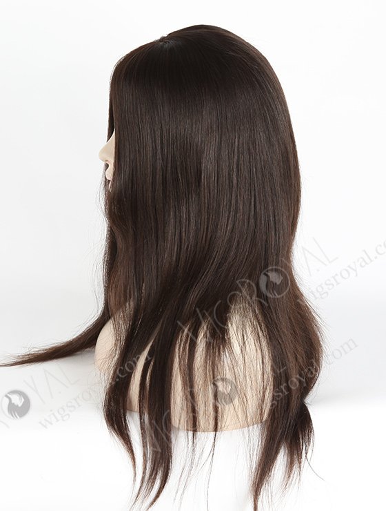 In Stock European Virgin Hair 18" Natural Straight Natural Color Silk Top Glueless Wig GL-08013-2649