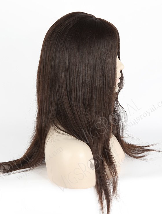 In Stock European Virgin Hair 18" Natural Straight Natural Color Silk Top Glueless Wig GL-08013-2650