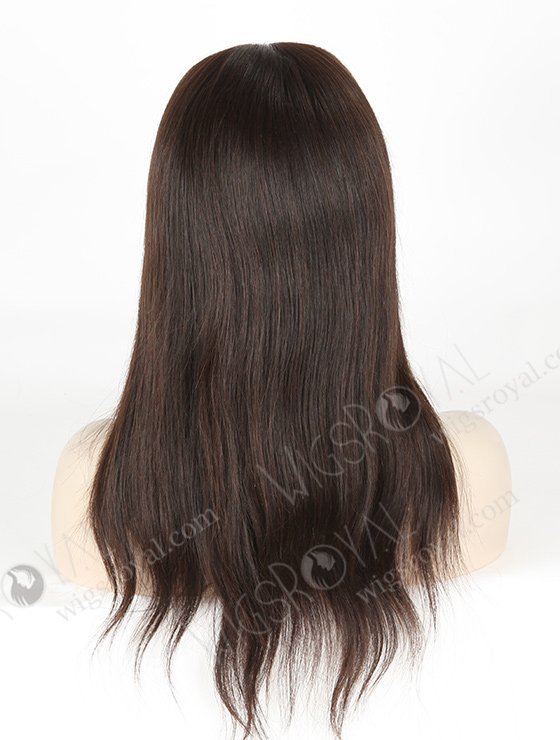 In Stock European Virgin Hair 16" Natural Straight Natural Color Silk Top Glueless Wig GL-08070-2617