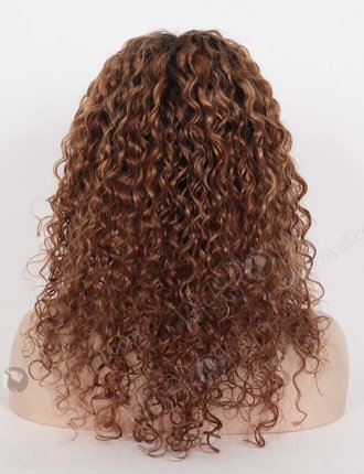 Dark Roots Brown Curly Brazilian Hair Wig WR-LW-074