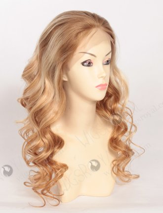 Blonde Curly Wig with Baby Hair WR-LW-077