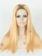Ash Blonde Glueless Wig With Natural Silk Top GL-08019