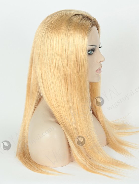 In Stock European Virgin Hair 20" Straight T9/24# Color Silk Top Glueless Wig GL-08019-2849