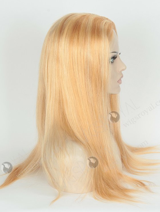 In Stock European Virgin Hair 20" Straight 27/613# Highlights Color Silk Top Glueless Wig GL-08022-2897