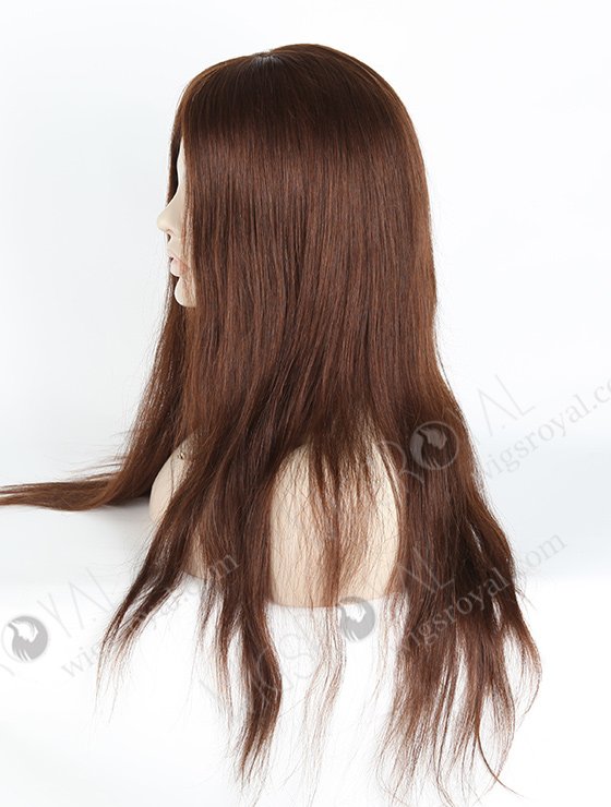 In Stock European Virgin Hair 20" Straight 3# Color Silk Top Glueless Wig GL-08021-2888