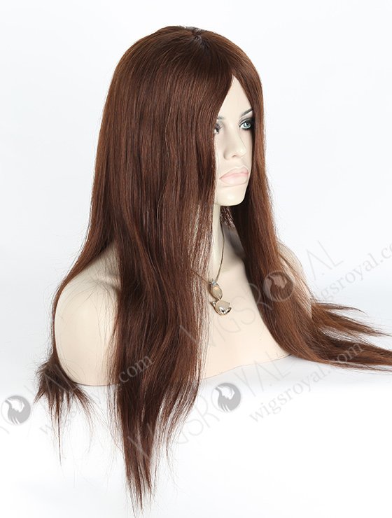 In Stock European Virgin Hair 20" Straight 3# Color Silk Top Glueless Wig GL-08021-2889