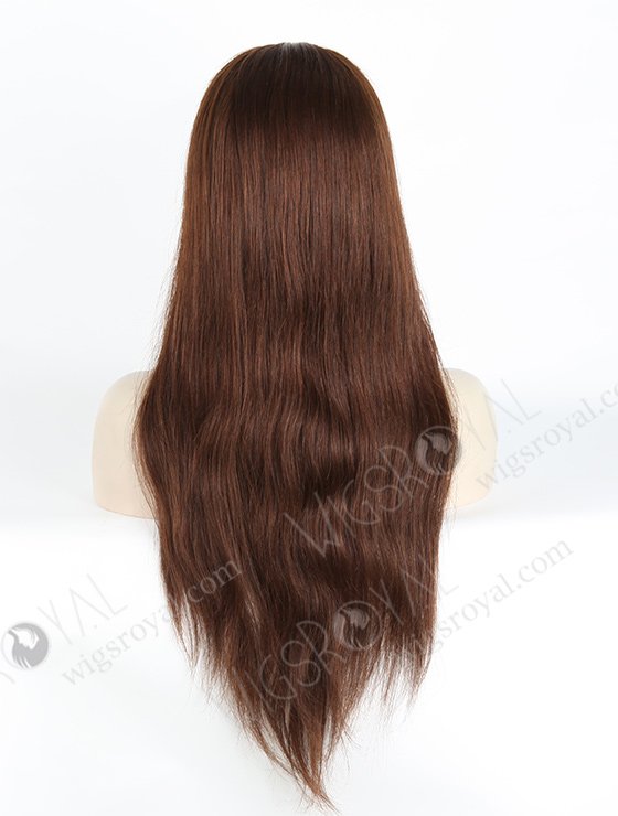 In Stock European Virgin Hair 20" Straight 3# Color Silk Top Glueless Wig GL-08021-2891