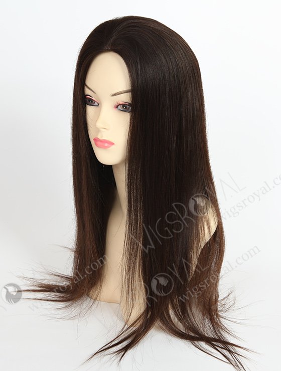 In Stock European Virgin Hair 20" Natural Straight Natural Color Silk Top Glueless Wig GL-08015-3065