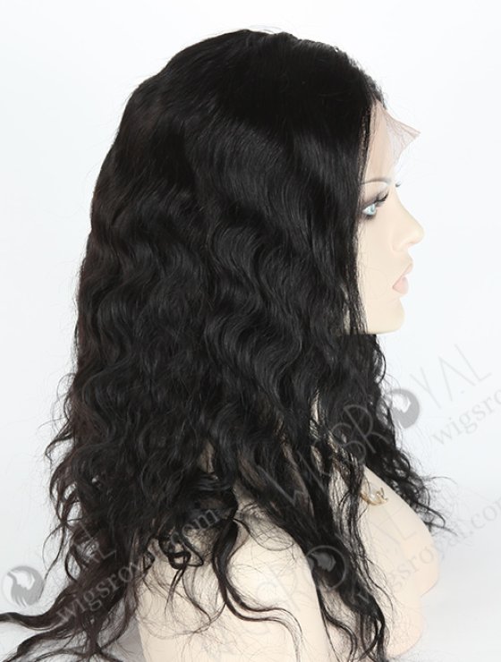 In Stock Indian Remy Hair 18" Deep Body Wave Color #1b Lace Front Wig MLF-01010-3035