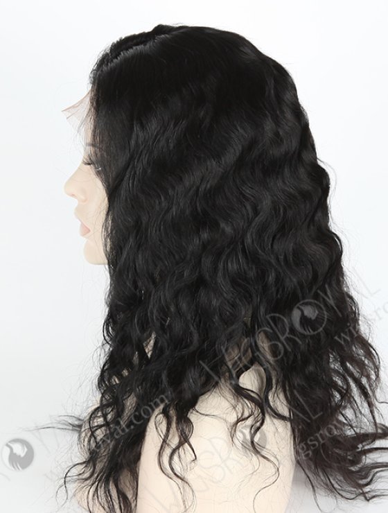 In Stock Indian Remy Hair 18" Deep Body Wave Color #1b Lace Front Wig MLF-01010-3038