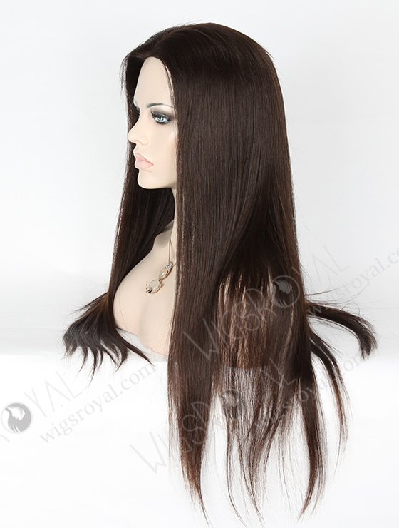 In Stock European Virgin Hair 22" Natural Straight Natural Color Silk Top Glueless Wig GL-08032-3075
