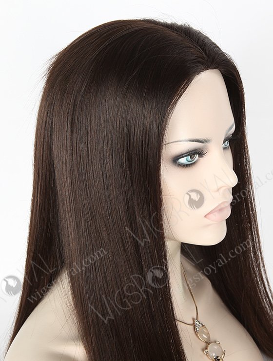 In Stock European Virgin Hair 22" Natural Straight Natural Color Silk Top Glueless Wig GL-08032-3077