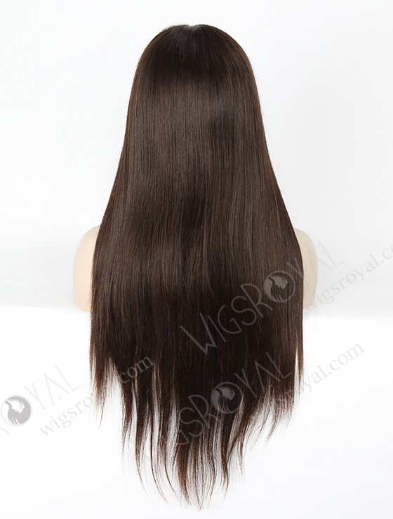 In Stock European Virgin Hair 22" Natural Straight Natural Color Silk Top Glueless Wig GL-08032-3074