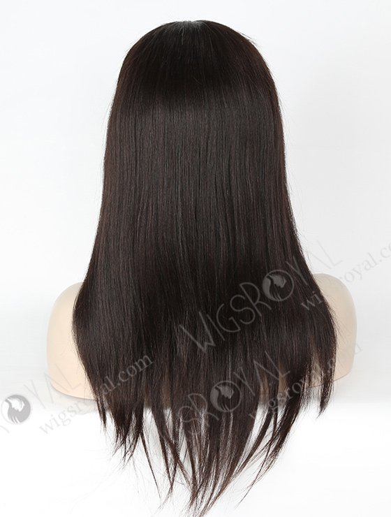 In Stock Chinese Virgin Hair 16" Light Yaki Natural Color Silk Top Glueless Wig GL-07013-3136