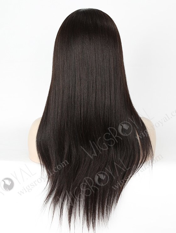 In Stock Chinese Virgin Hair 18" Light Yaki Natural Color Silk Top Glueless Wig GL-07012-3144
