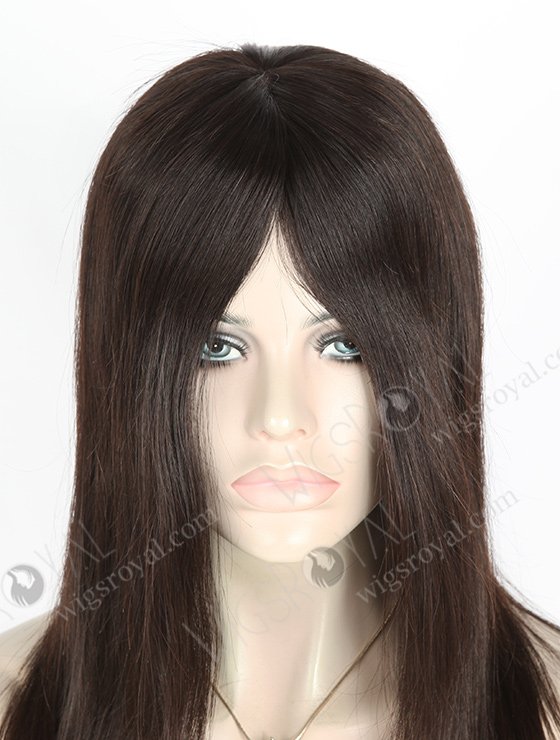 In Stock Chinese Virgin Hair 14" Natural Straight Natural Color Silk Top Glueless Wig GL-07014-3096