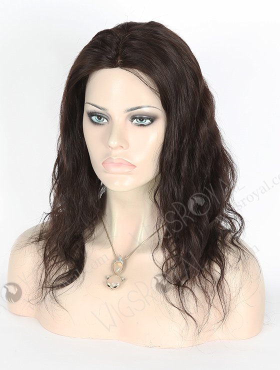 In Stock Chinese Virgin Hair 14" Natural Wave Natural Color Full Lace Glueless Wig GL-07011-3106