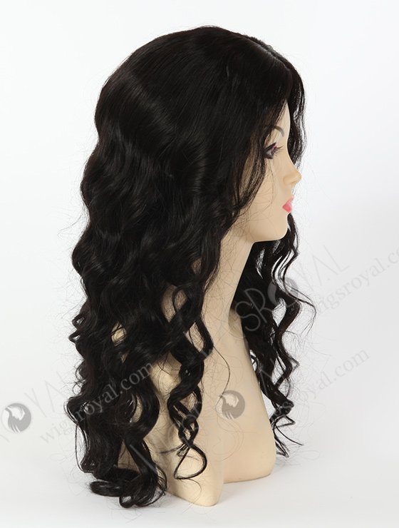 In Stock Indian Remy Hair 20" Big Curl 1b# Color Silk Top Glueless Wig GL-01014-3377