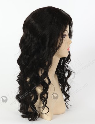 In Stock Indian Remy Hair 20" Big Curl 1b# Color Silk Top Glueless Wig GL-01014