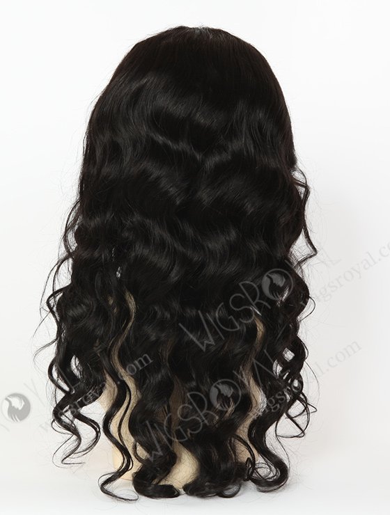 In Stock Indian Remy Hair 20" Big Curl 1b# Color Silk Top Glueless Wig GL-01014-3379