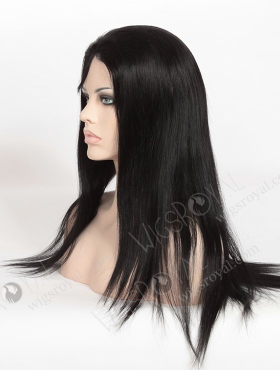 In Stock Indian Remy Hair 18" Straight 1# Color Full Lace Glueless Wig GL-01031-3372