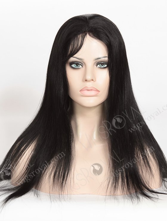 In Stock Indian Remy Hair 18" Straight 1# Color Full Lace Glueless Wig GL-01031-3369