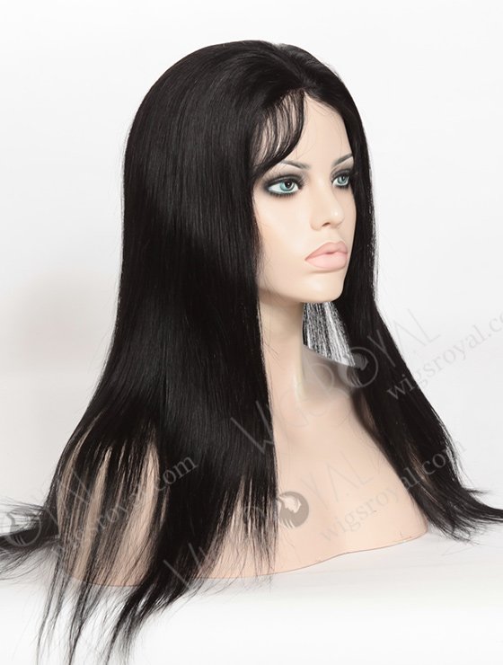 In Stock Indian Remy Hair 18" Straight 1# Color Full Lace Glueless Wig GL-01031-3370