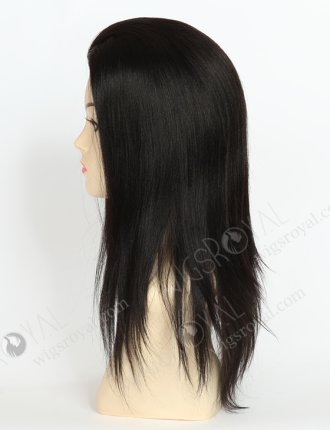 In Stock Indian Remy Hair 14" Yaki 1b# Color Silk Top Glueless Wig GL-01018