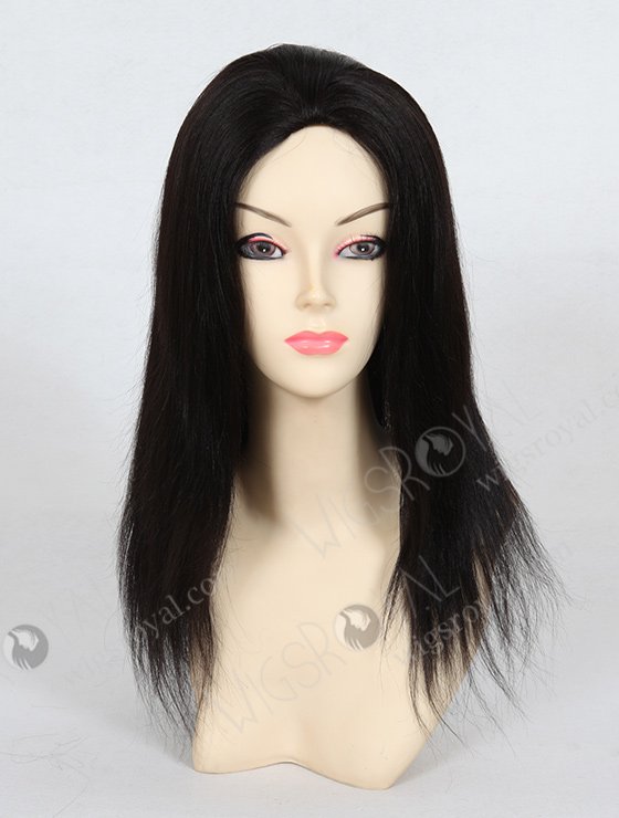 In Stock Indian Remy Hair 14" Light Yaki 1b# Full Lace Glueless Wig GL-01025-3337